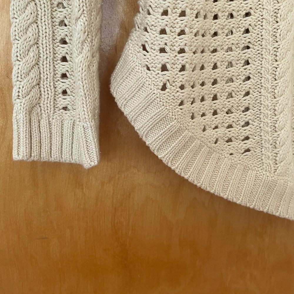 Eight Eight Eight Tan Crew Neck Cotton Sweater - Picture 5 of 8